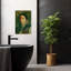 Autoportrait de jeune homme, style impressionniste abstrait contemporain, estampe murale-1528291504