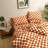 Grid Comforter Set Plaid Bedding Set 1 Checkered Comforter with Pillowcases-114984122-114984129