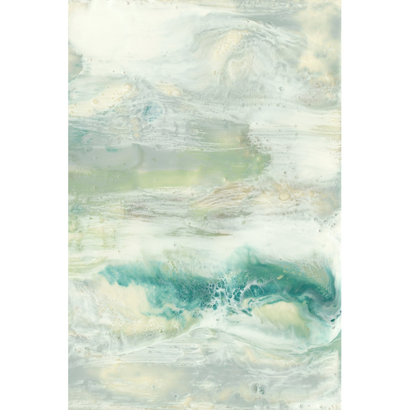 Serene Seafoam I by Jennifer Goldberger - Wrapped Canvas Painting, 46cm H x 30cm W