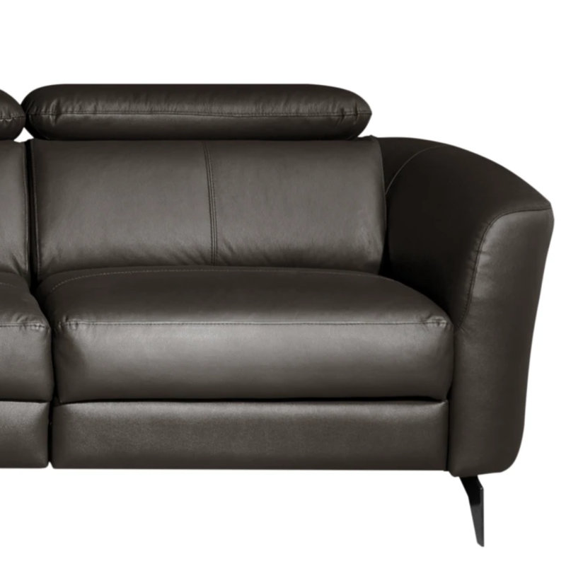 Hales Corner Sofa, Dark Brown, Left Hand Facing