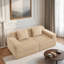 Canapé modulaire à 2 places sans siège, canapé modulaire Cloud avec assise profonde et canapé modulaire moderne à 2 places avec coussins décoratifs-1733408484