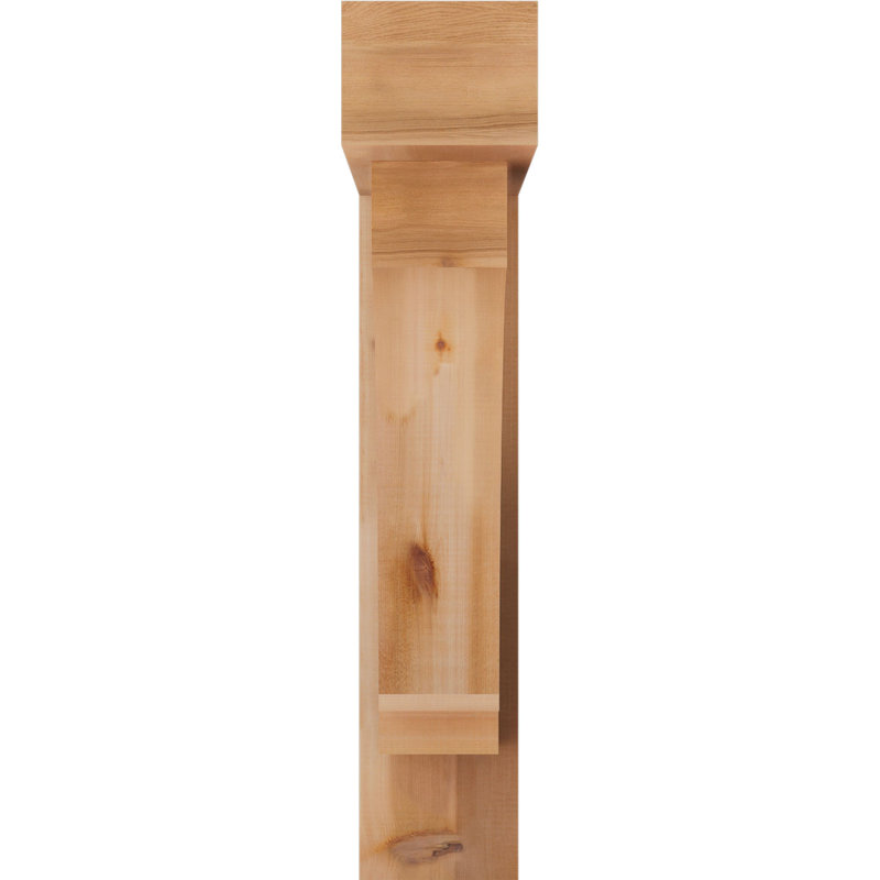 Support de bloc impérial avec entretoise décalée, 38 x 30, Cèdre rouge occidental de l 7 1/2 po (lisse)