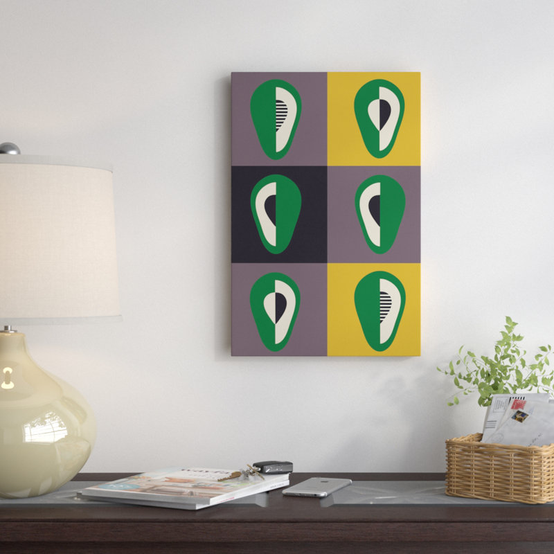 « avocats »-impression sur toile, H 18 po x l 12 po x P 1,5 po, Toile