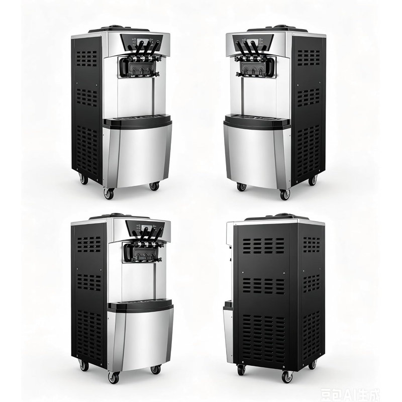 Commercial Soft Serve Ice Cream Maker, LED Display, Makes Soft Serve, Gelato, Sorbet, Milkshakes & Frozen Desserts