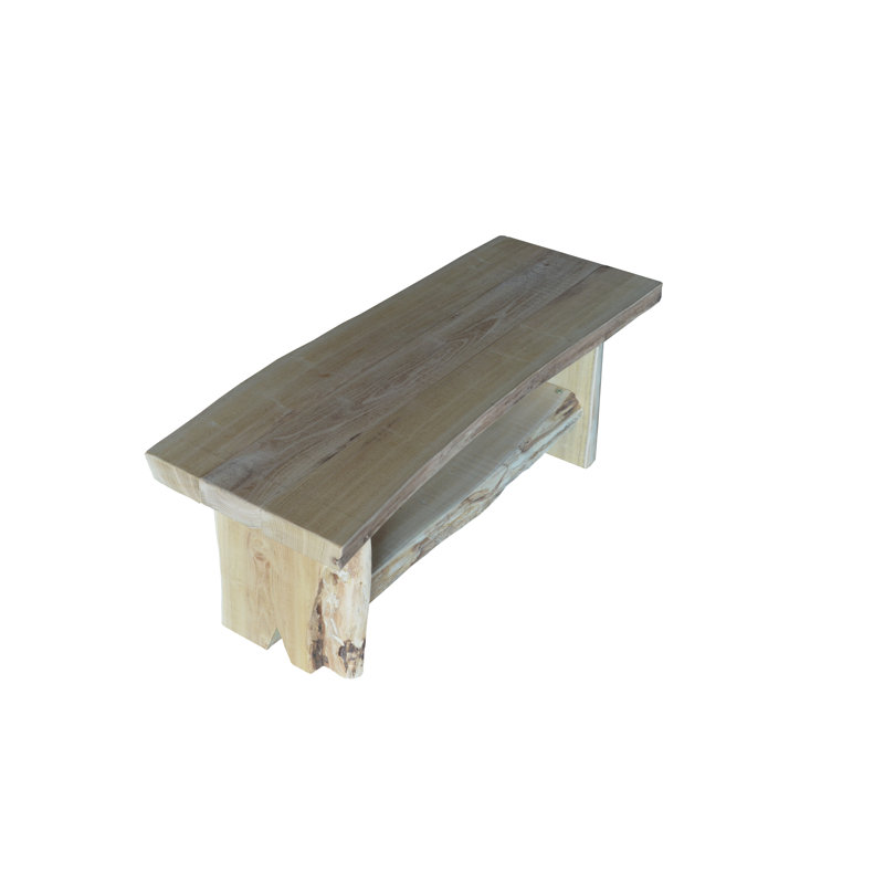 Teri Solid Wood Single Coffee Table, Unfinished