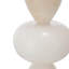 Lampe de table ronde à trois niveaux 14 x 26,3 po blanche et dorée avec abat-jour tambour (assemblage de l'abat-jour requis)