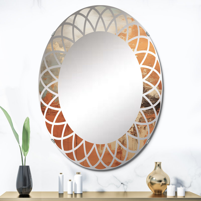 Dovizia - Miroir mural moderne ovale, 36 po x 24 po