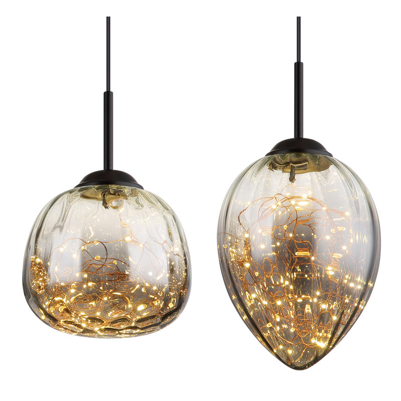 Crescantia 1 - Light Matte Black LED Pendant