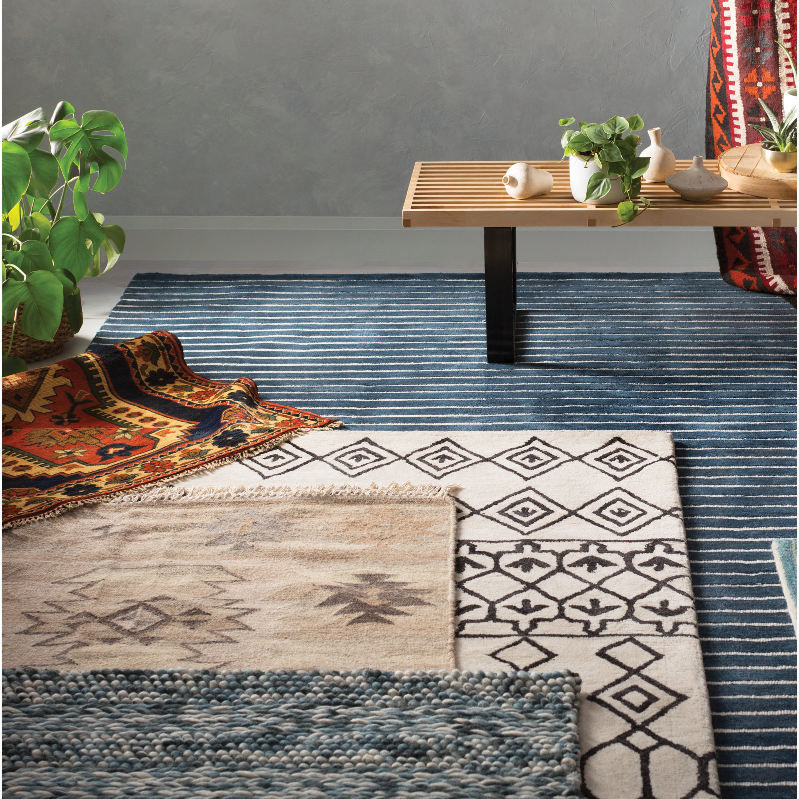 Navagio Handmade Wool Rug, Runner 2'6" x 8'