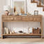 Console en bois avec 2 tiroirs, table de canapé pour le couloir, le vestibule, le salon-182365140-182425761