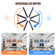 8 Aluminum Blades Modern Classic Smart Large Ceiling Fan With Light And Control And App Function