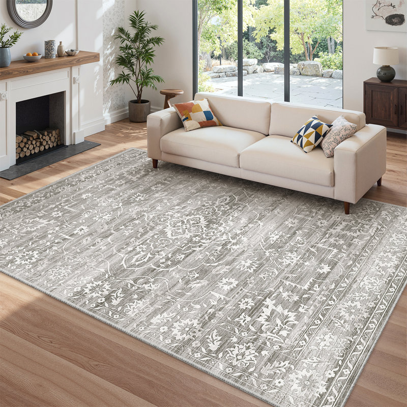 Rectangle Area Rug, Grey, Rectangle 120 x 160cm