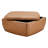 Janice Genuine Leather Upholstered Storage Ottoman
