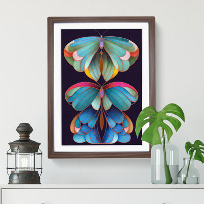 Art Nouveau Butterflies No.1 - Framed Print