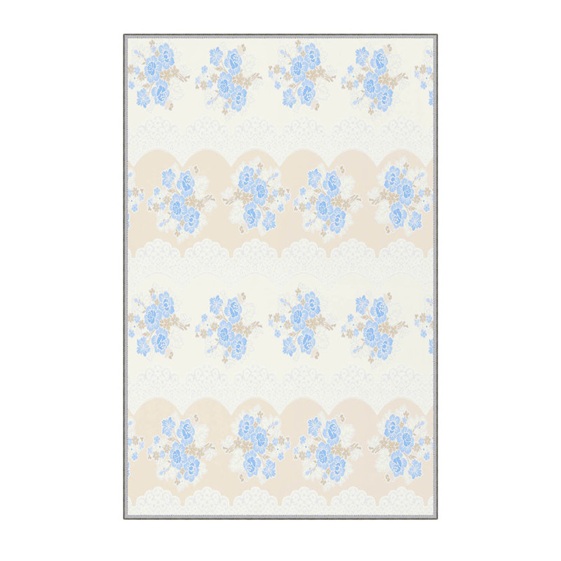 Antibacterial Hall Carpet, 3D Digital Printed, 3.3 x 4.9 ft | 100% Polyester, 0.3 in Pile Height, Non-Slip Underside, Machine Washable, Durable & Easy Care | Perfect for Living Room, Entryway & Home Décor