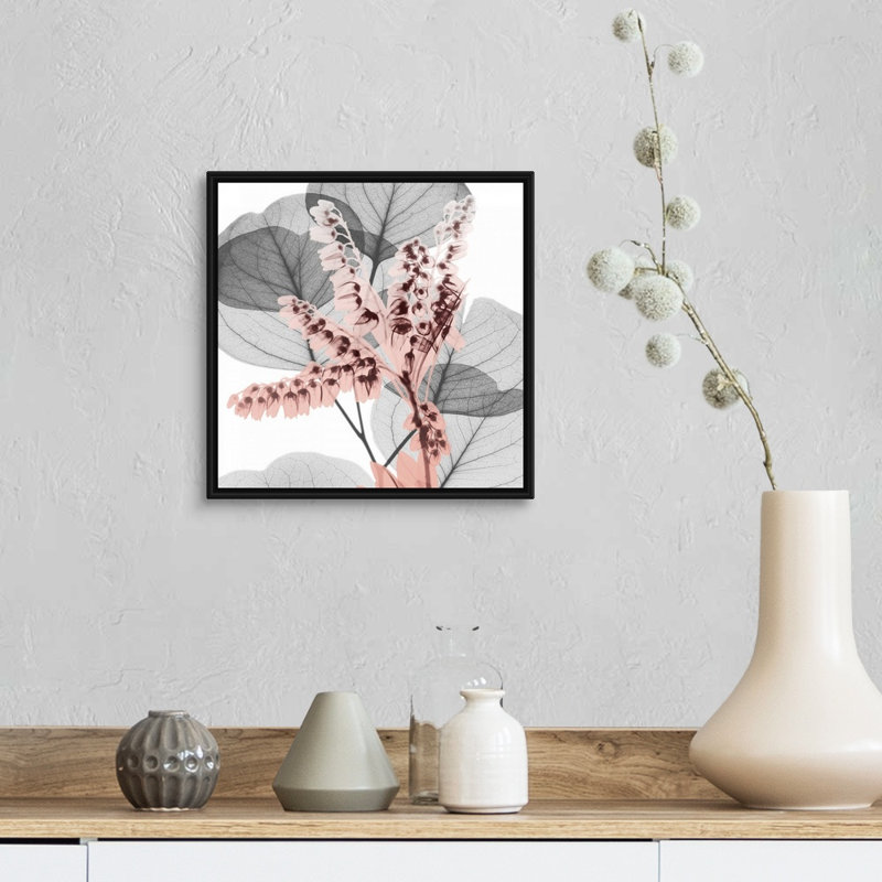 Reproduction d’art sur toile, "blush blush 1" par Albert Koetsier, Cadre noir, H 14 po x l 14 po x P 1,75 po