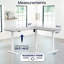 Bureau d'angle électrique VIVO, plateau de table à 3 sections
