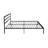 Charcoal Grey Queen Metal Bed - Construction, Quiet Nights, Easy Assembly Process, Under Storage Feature, No Box Spring Needed, Works With All Mattress Sizes, 600 Lbs Weight Limit Size Frame In