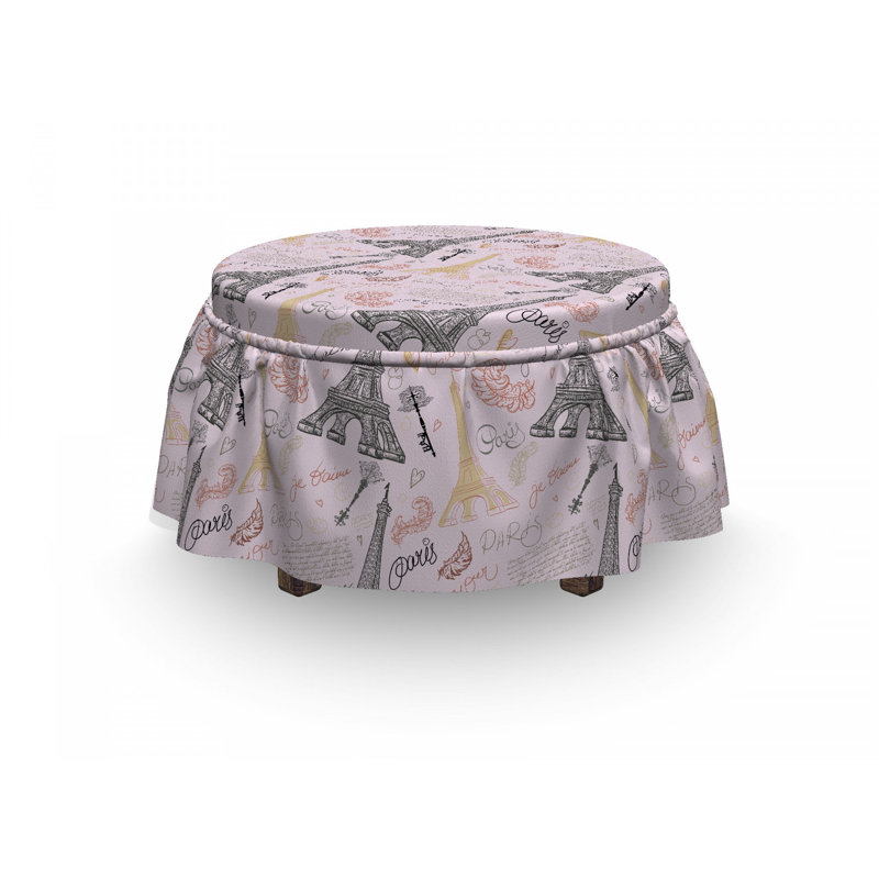 Box Cushion Ottoman Slipcover