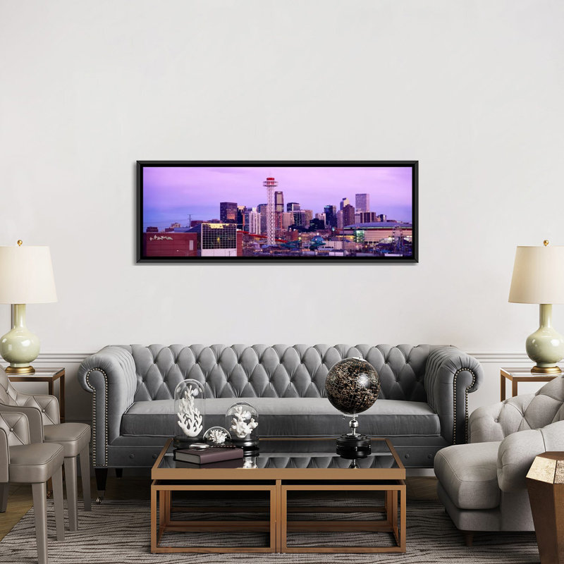 Reproduction de photo sur toile panoramique, H 24 po x l 72 po x P 1,5 po, Cadre noir