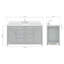 Ensemble de meuble-lavabo simple 61 po Macnair-85364129