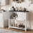 Farmhouse Entryway Table with 2-Door Cabinet-1033580747