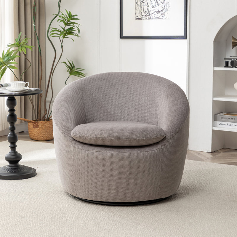 Fauteuil moderne en tissu avec fonction pivotante à 360 °, fabrication de haute qualité pour un confort et un style ultimes dans toute maison
