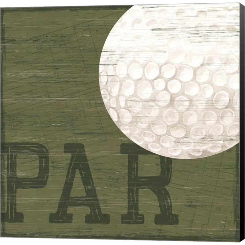 «Golf Days III Par» par Tara Reed - impression sur toile tendue