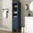 68" H Tall Bathroom Storage Cabinet With  Adjustable Shelves And One Drawer & Door, Storage Cabinet For Bathroom, Living Room, Entryway & Kitchen, Blue-1380714857