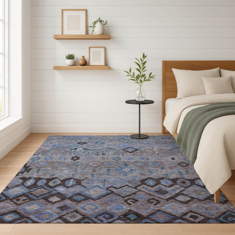 Premium Machine Washable Mayfield AMF2303 Casual Rug, 3' x 5', Brown