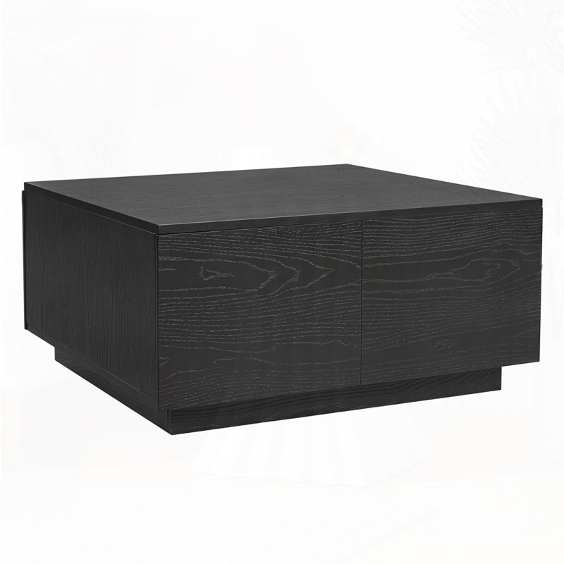 Coffee Table With Storage, Black
