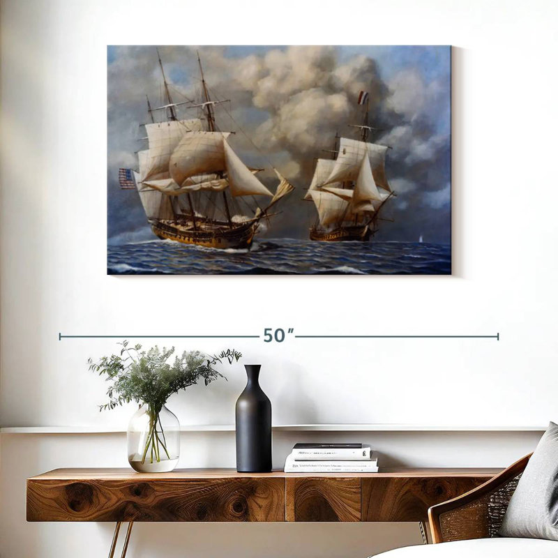 Mehar Naval Battle, 26" H x 39" W