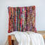 Coussin décoratif rayé multicolore fait à la main Kennamer-132116541