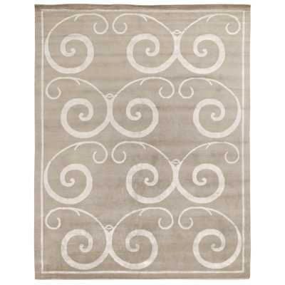 Super Tibetan Hand Woven Wool Geometric Area Rug