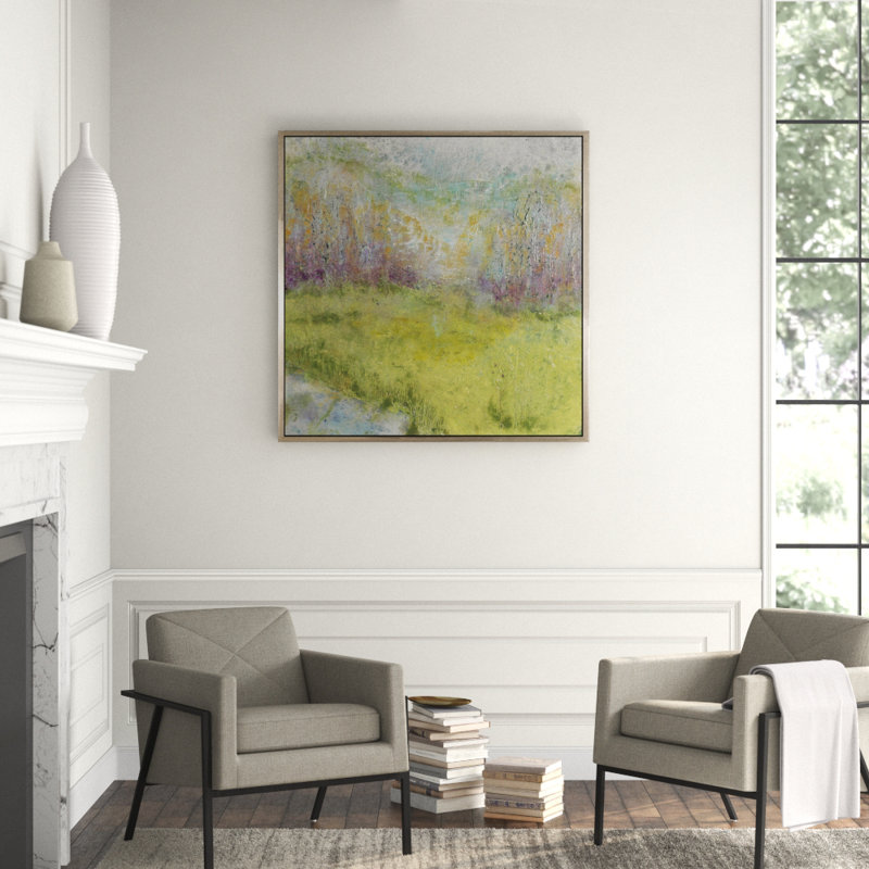 Fall Beginnings Painting, Silver Framed