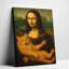 Reproduction sur toile «Playful Mona Lisa» - Urban Studio-1825272746