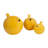 Minimalist Ceramic Bird Figurines for Home Decor - Decorative Sculptures for Office and Living Room Decorations- Set of 3, 8", 6", 4", Yellow-734186875