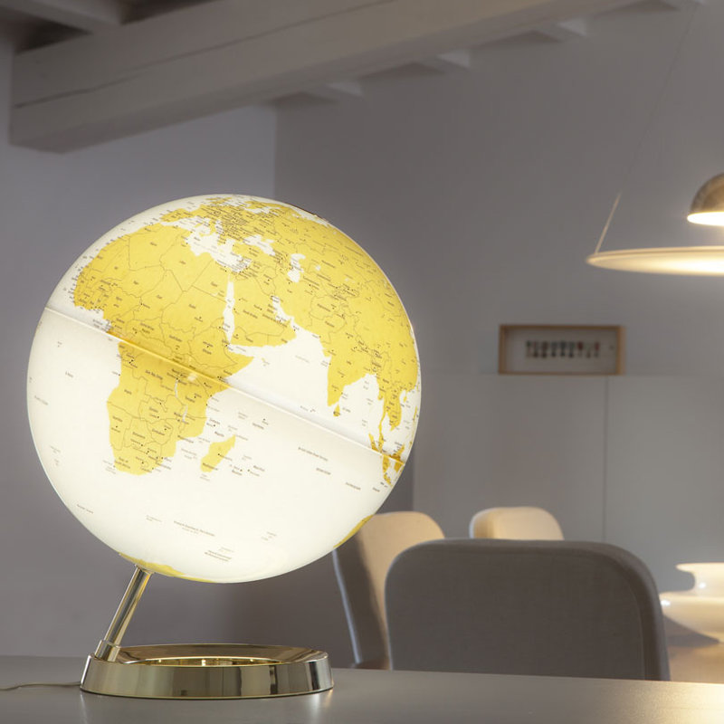 Plastic / Acrylic Tabletop Globe, Yellow