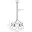 Bailey 6 - Light Chandelier