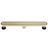 FINE FIXTURES 24-Inch Linear Shower Drain, Tile Insert & Grate 2-in-1 Design, Rounded Edge, 10-Gauge Stainless Steel, Center Outlet, Hair Strainer Included-126703176
