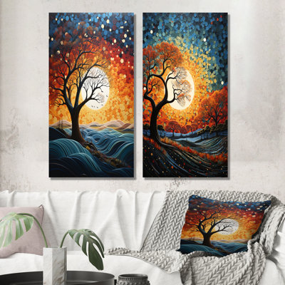 «Spiritual Embrace Baobab Tree», ensemble de 2 impressions sur toile