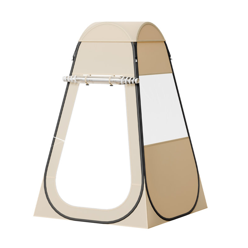 Transparent Pop-Up Sports Bubble Tent with Floor Mat and Rain Cover, 47x47 Inch Clear Outdoor Pod Shelter for Camping, Fishing, and Events