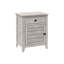 Table d'appoint, table de chevet, tiroir de rangement, bout, table d'appoint, chambre à coucher, lampe, rangement, placage gris, transitionnel-1719543151