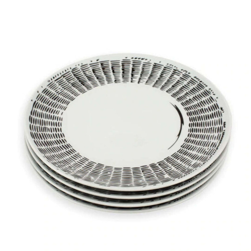 Line Drawing Handmade Porcelain Dinner Plate