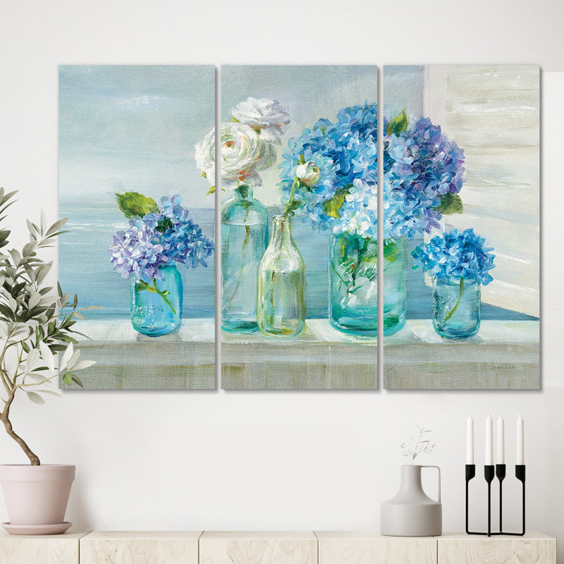 « côtier floral bouquets », reproduction d’image multi-pièces sur toile, H 28 po x l 36 po x P 1 po