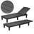 Reclining Chaise Lounge Chair - 5 Position Adjustable Backrest, Sun Lounger for Patio, Pool, Camping  (Set of 2)