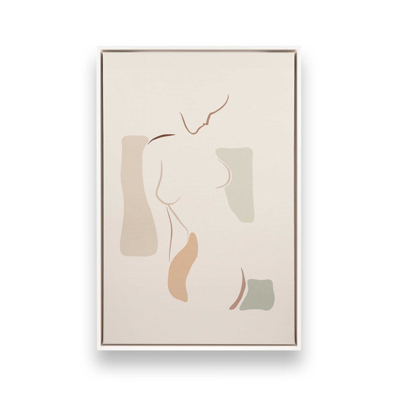 Coup d'œil fugace, H 30,75 po x l 20,75 po, Cadre flottant blanc opaque