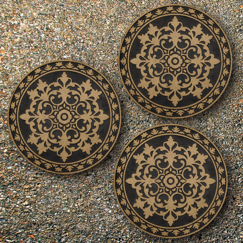 Baroque Rubber 3 piece Stepping Stone Set