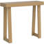Console classique, canapé d'entrée en bois massif au design traditionnel élégant, finition non toxique, table d'appoint étroite pour salon, chambre à coucher, salle à manger, pacane