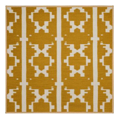 Machine Washable Trellis Brown Area Rug